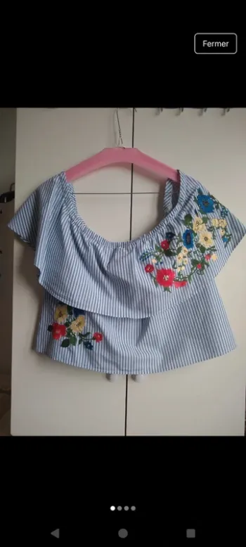 Top court en 100% coton