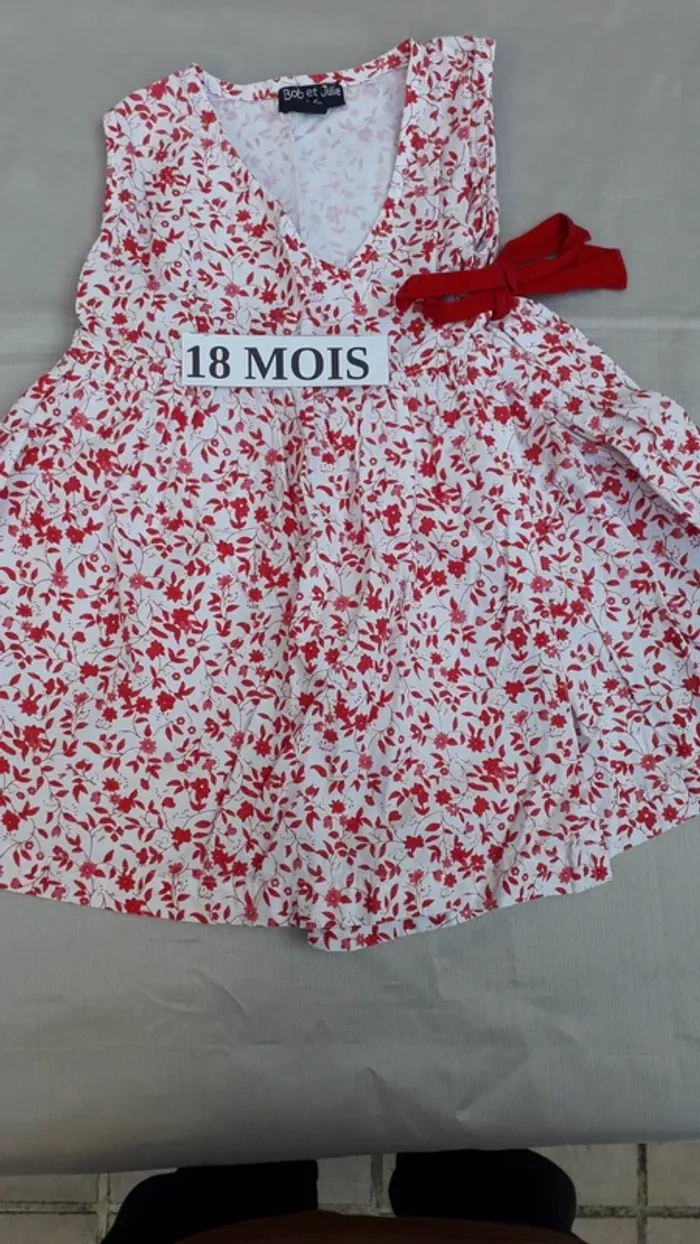 Robe d'été cache-coeur 18 mois