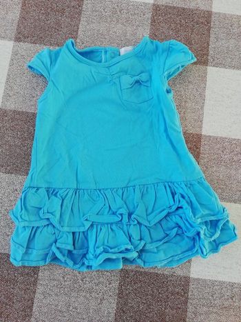 Robe bleue 12 mois Tex neuf 3€