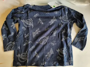 311730 tee-shirt ML marine garçon 3 ans in extenso