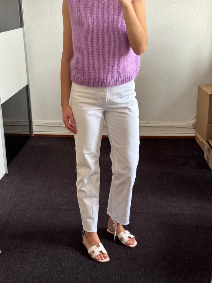 Jean blanc Zara