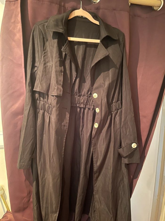 Trench noir chic-Shein-Taille M(neuf) - photo numéro 3