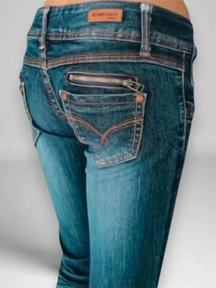 Jean vintage y2k Redseventy ,coupe flare style seventies ,taille basse ,elasthanne - photo numéro 5