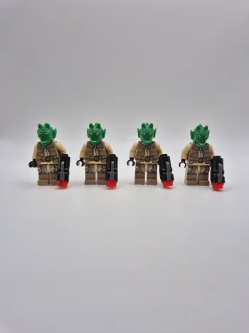 Figurines type lego 4 soldats Rodian star wars