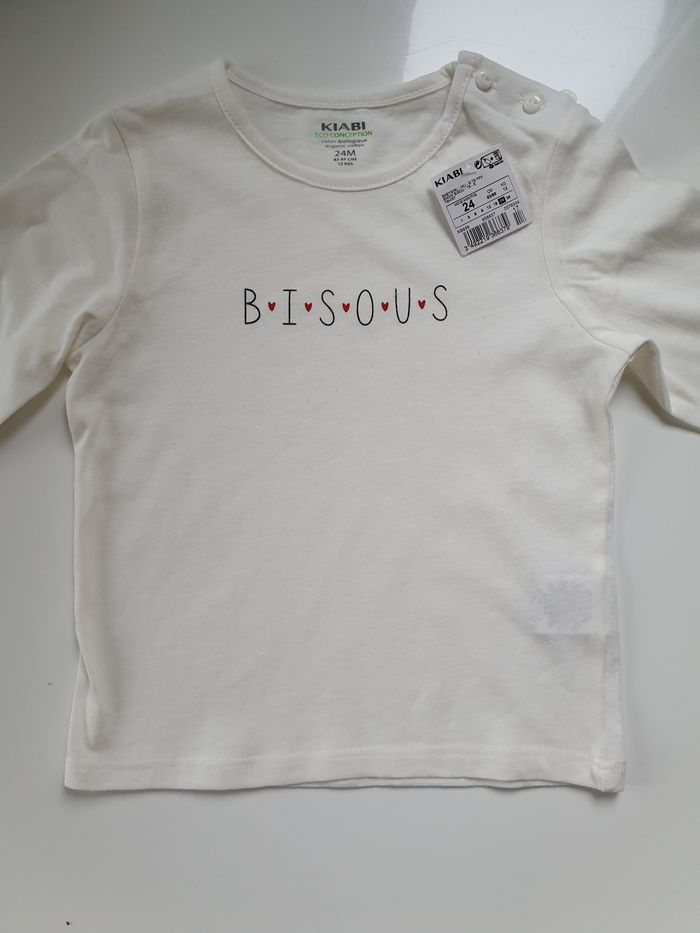 Tee-shirt manche longue Kiabi Neuf 24 mois - photo numéro 3