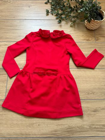 Robe rouge col Claudine okaidi