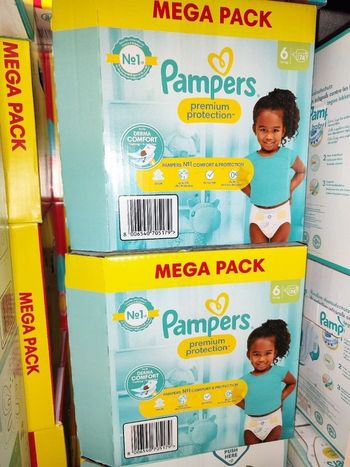 Pampers premium taille 6 2 cartons
