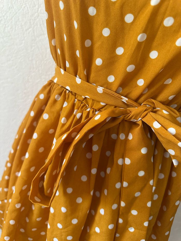 Robe jaune à pois T.34 Shein - photo numéro 2