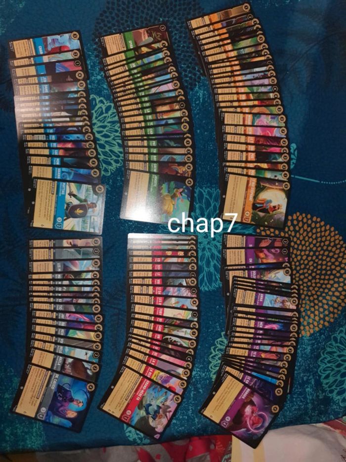 Lot de carte lorcana co/unco chap7 Fr