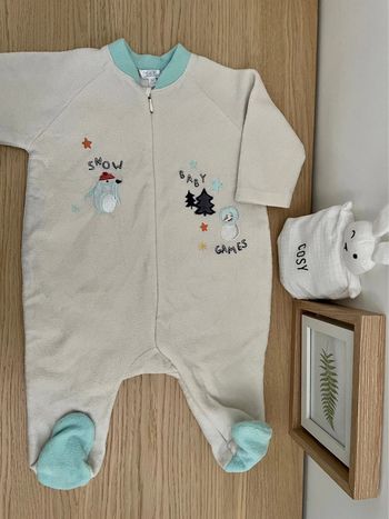 Pyjama velours à zip