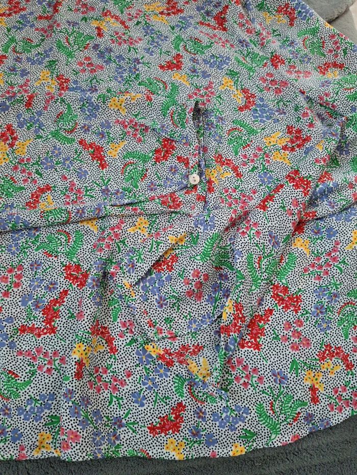 Chemise manche longue fleur - photo numéro 2