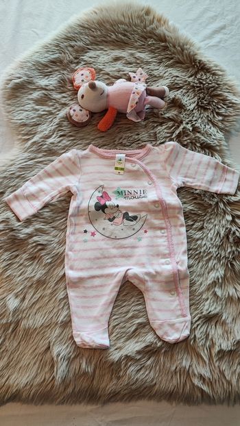 Pyjama rose Minnie 1 ans