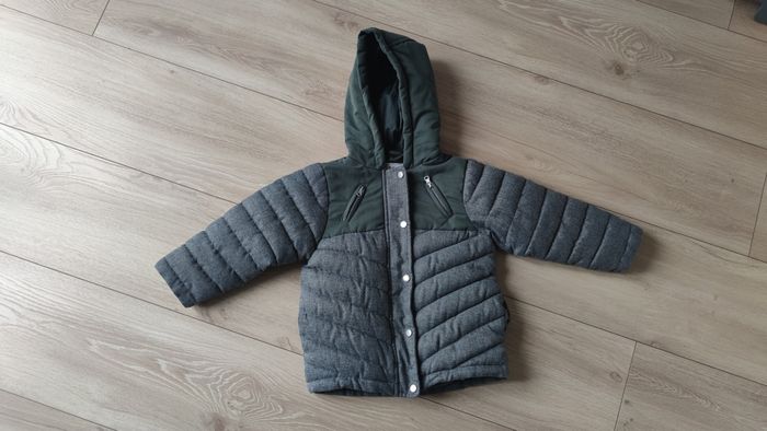 Blouson d'hiver 2 en 1 garçon 3 ans Vertbaudet gris vert manteau doudoune - photo numéro 2