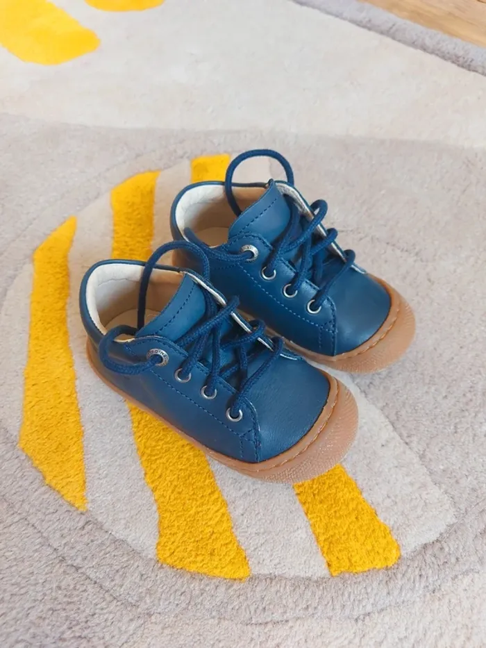 Chaussures Naturino Cocoon cuir marine 21