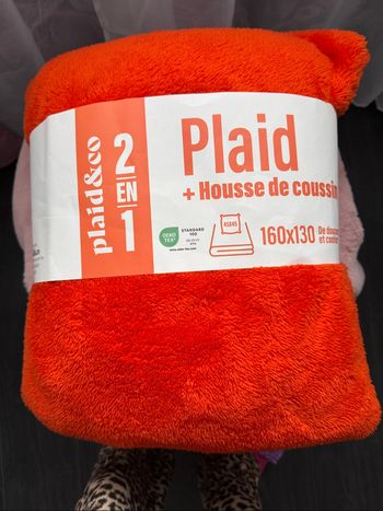 Plaid  orange pour fêter Halloween