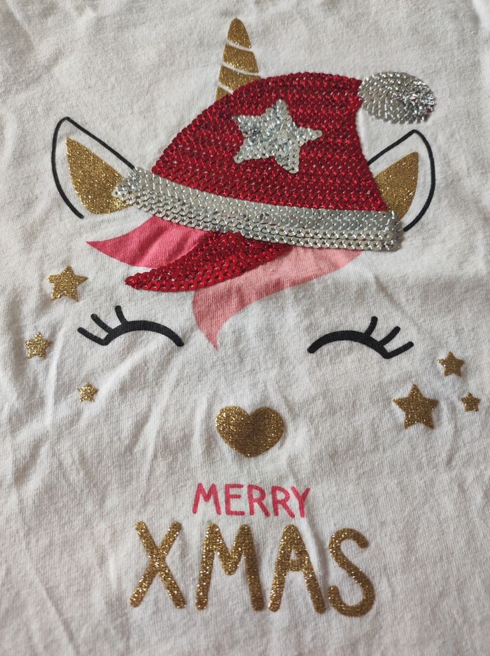 T.shirt manches longues merry Xmas - photo numéro 2