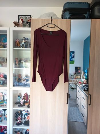 Bodies body manches longues bordeaux new look - Taille L 40