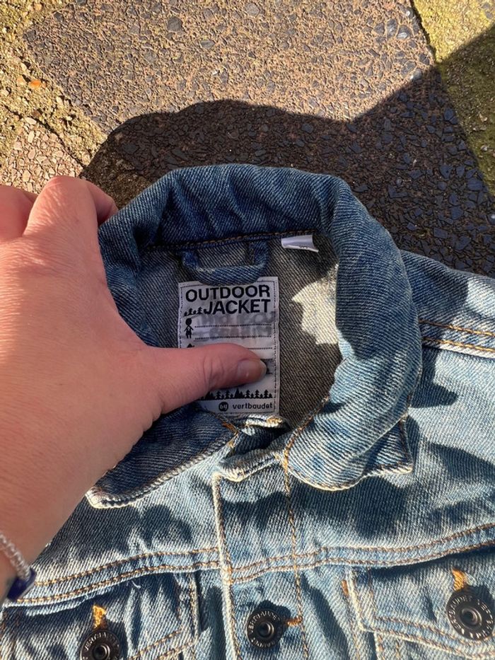 Veste en jean vertbaudet taille 5 ans - photo numéro 2