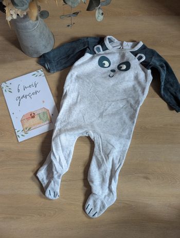 Pyjama velours NPO 6 mois
