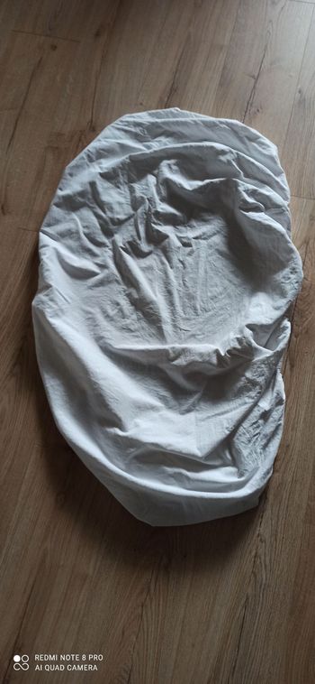 Drap housse blanc uni lit bébé
