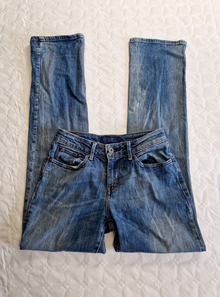 Jean Levi's Bold Curve Straight - Taille W27 (Correspond à un 34 FR) - Bleu Denim - photo numéro 2