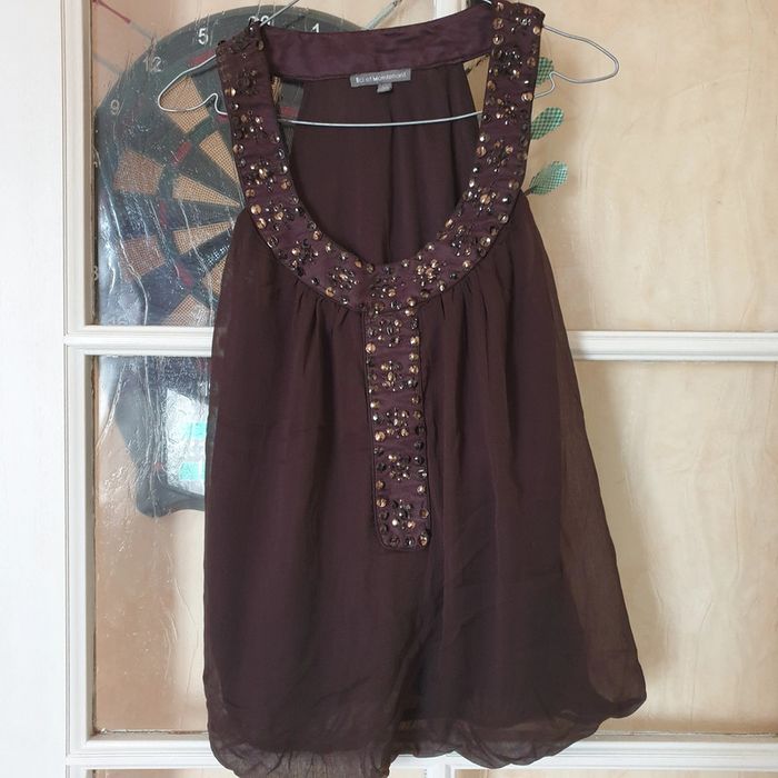 debardeur marron