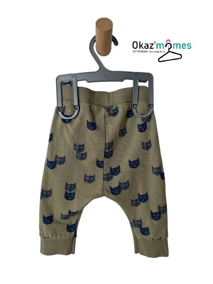 Legging kaki (chats) - Zara Babyboy 6 mois (68cm) - photo numéro 3