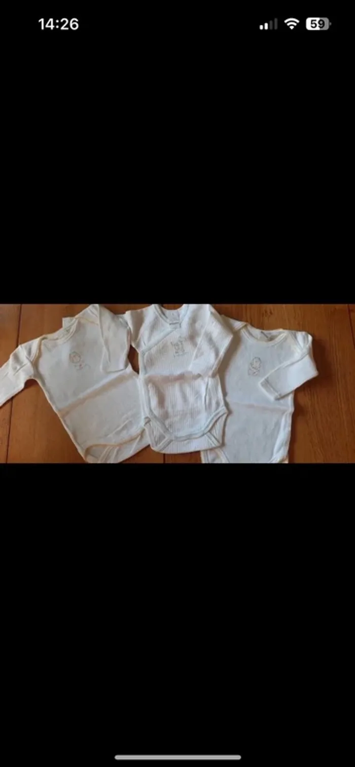 Lot de 3 bodies 3 mois - photo numéro 2