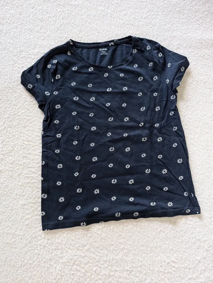 🌼 T-shirt fleuri Kiabi – 10 ans - photo numéro 2