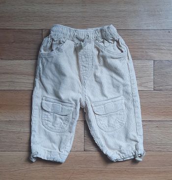 Pantalon à côtes 12 mois