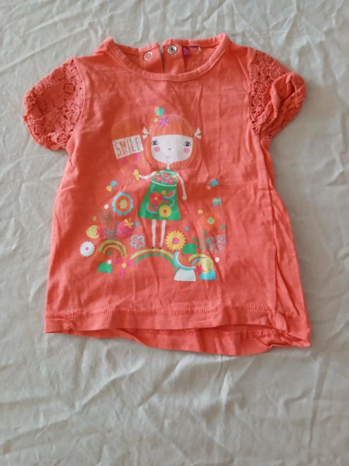 Tee-shirt manches courtes 6 mois - photo numéro 2