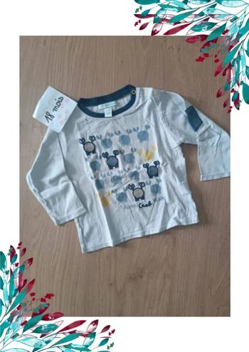 T-shirt garçon crabe 18 mois