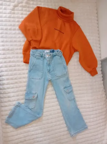 Ensemble fille sweat +cargo 6/7ans Zara 🤎🌼