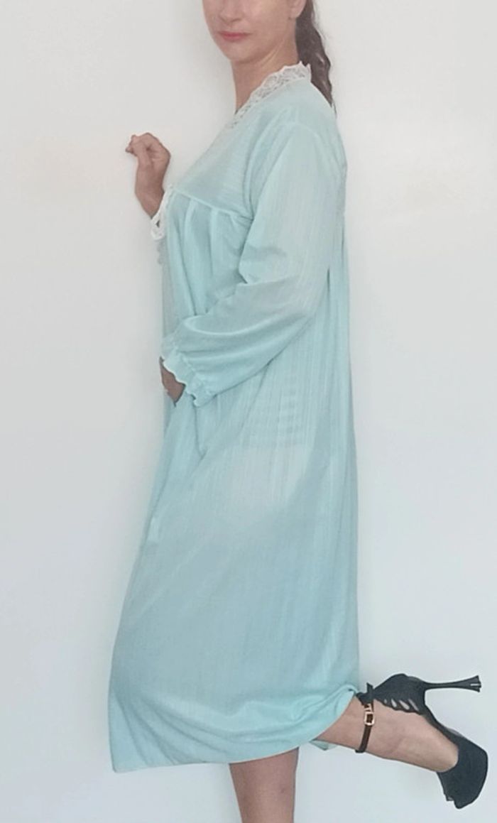 Robe de chambre flanelle vintage chic - photo numéro 6