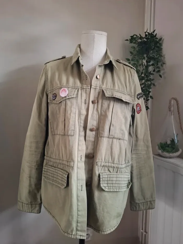 Veste kaki Jennyfer T38