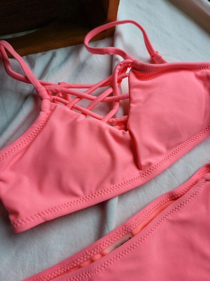 Maillot de bain flashy girly fluo 8 10 ans - photo numéro 3