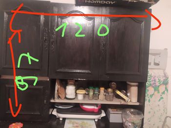 Haut  de buffet à repeindre