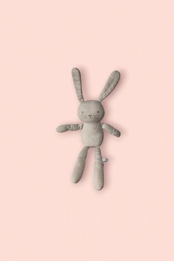 Doudou lapin 🐰 beige rayé Monoprix Bout'chou