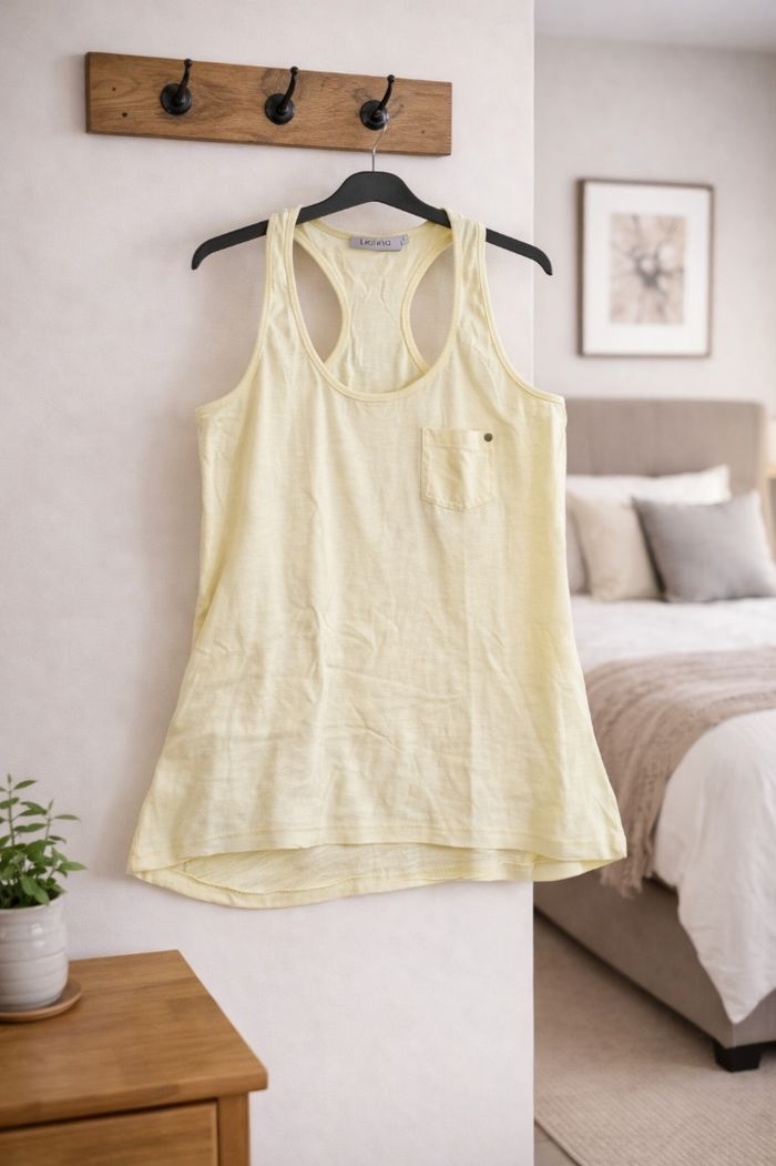 ☀️ Débardeur Jaune Pastel - Taille S (T1) - photo numéro 1