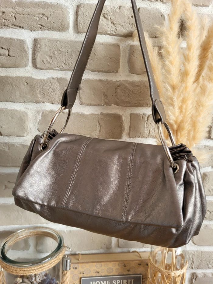 Sac à main Ravel – simili cuir bronze métallisé