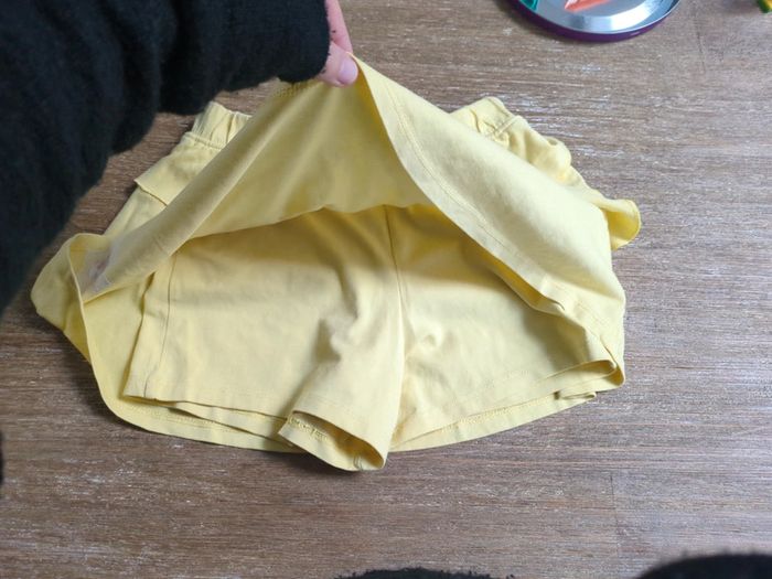 Jupe short jaune sergent major 7 ans volant froufrou - photo numéro 3