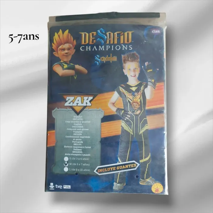 💥déguisement enfant zak -neuf -T.5-7ans