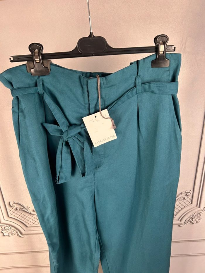 Pantalon taille haute Bleu Harriswilson 40 neuf - photo numéro 2