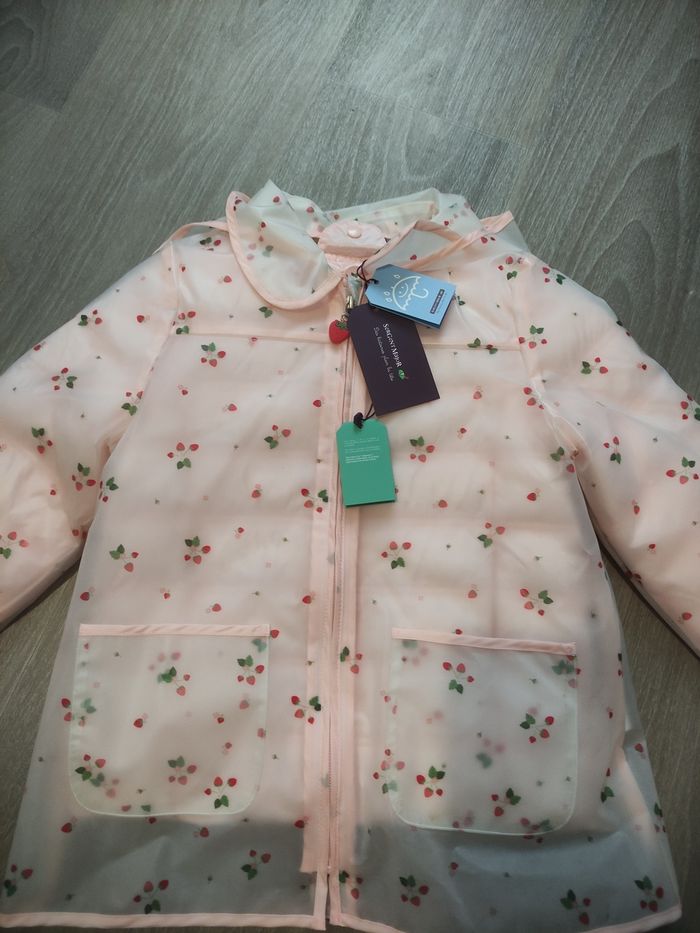 Très beau manteau rose fraise 🍓 sergent major taille 6 ans neuf avec étiquette