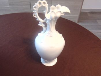 🏺 Aiguière en porcelaine blanche – Giraud Limoges – 34 cm