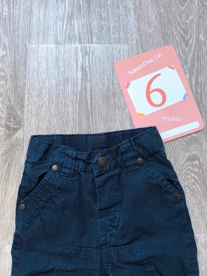 Pantalon bébé, 6 mois, Vintage Collège - photo numéro 4