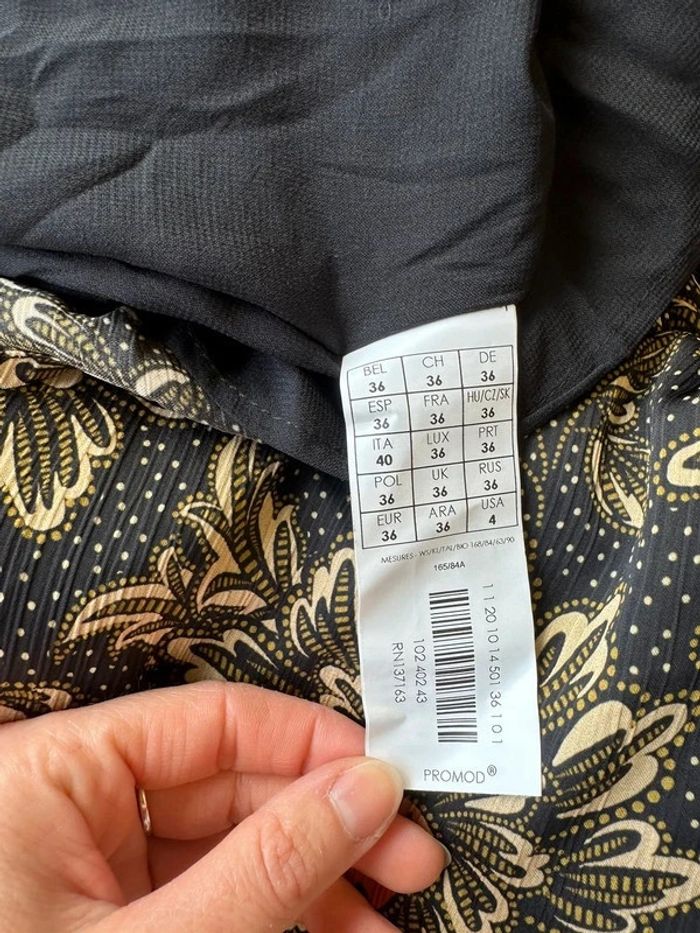 Robe midi à motifs fleuris colorés taille 36 - neuve Promod - photo numéro 10