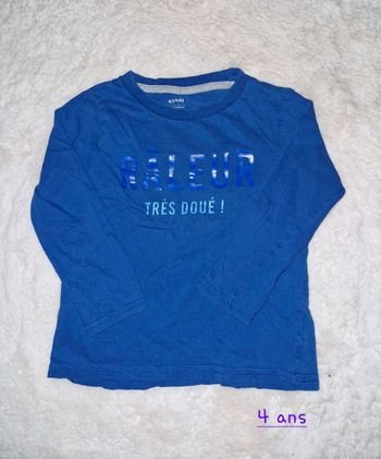 T-shirt manches longues garçon 4 ans