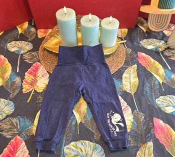 Legging bleu titi 9-12 mois
