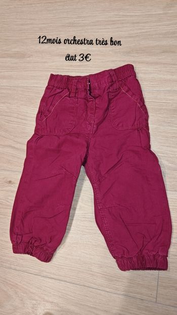 Pantalon 12mois orchestra 